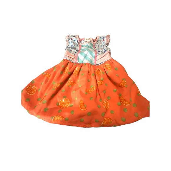 Matilda Jane Tangy Shasta Top Size 4 Girls Orange - Picture 1 of 4
